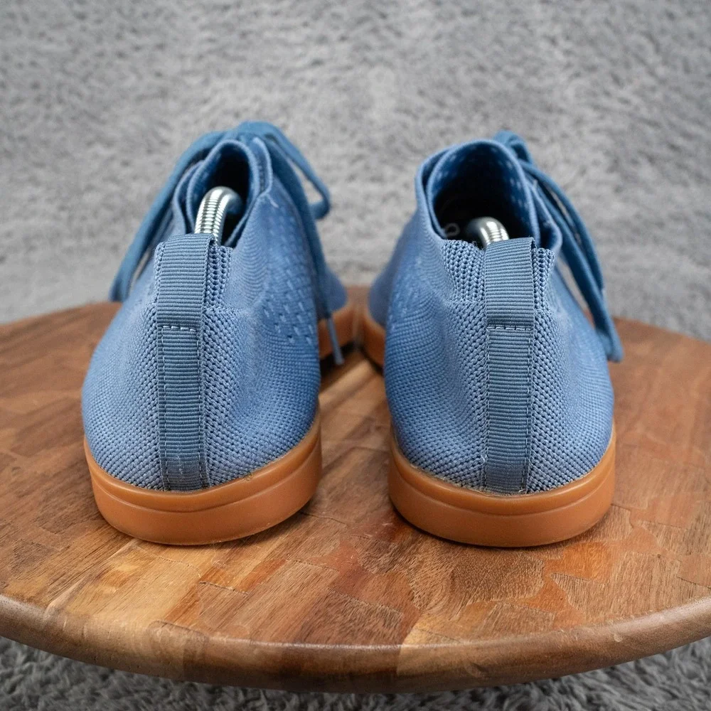 SUAVS Men's The Zilker Gum Knit Comfort Lace Up Sneakers Denim Size 12 US